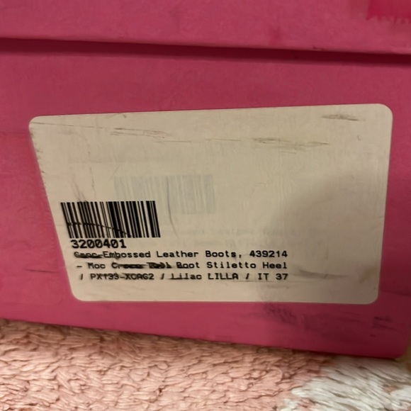 Paris Texas Lilla embossed croco stiletto boot 37 - Picture 10 of 11